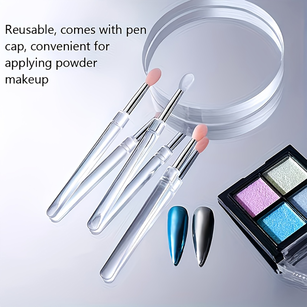 Contour Palette Stick - Reusable Chrome Glitter Applying Manicure Tool