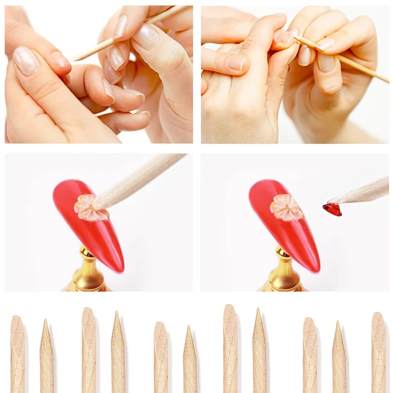 10-30pcsNail Cuticle Pusher Or - Contour Palette Stick recension och pris