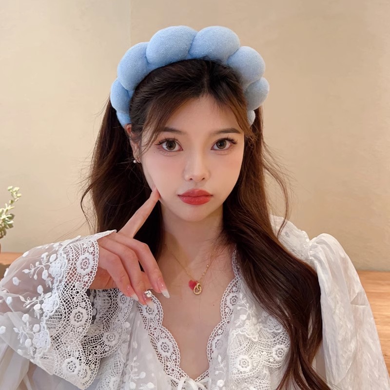 Retro Puffy Hair Band Sponge H - Beauty Makeup Women recension och pris