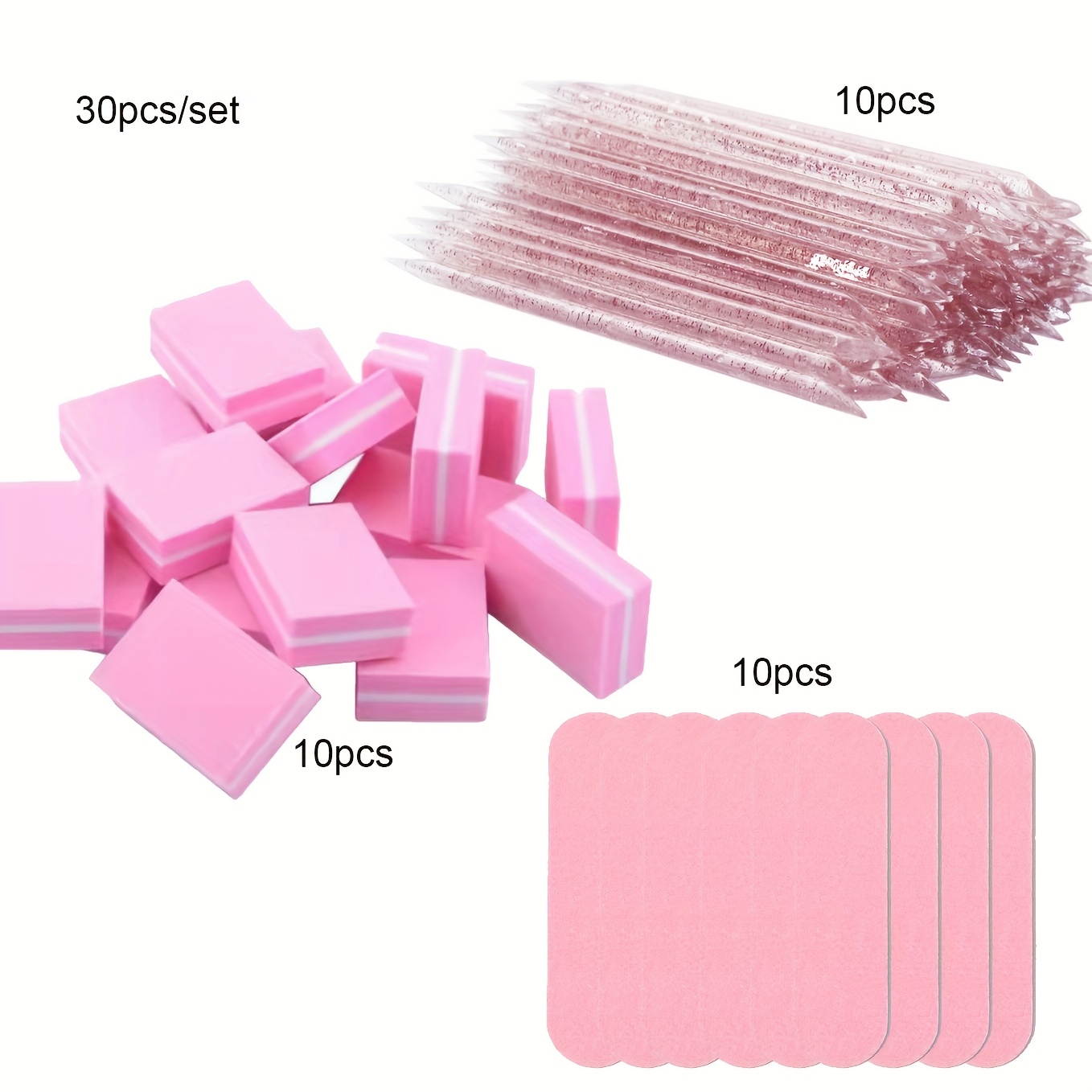[30pcs Nail Art Kit Essentials - Contour Palette Stick recension och pris
